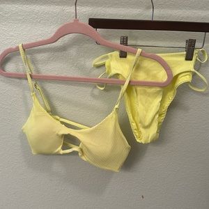 Neon yellow bikini